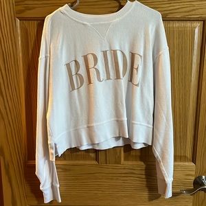 Pink Lily Bride Crewneck